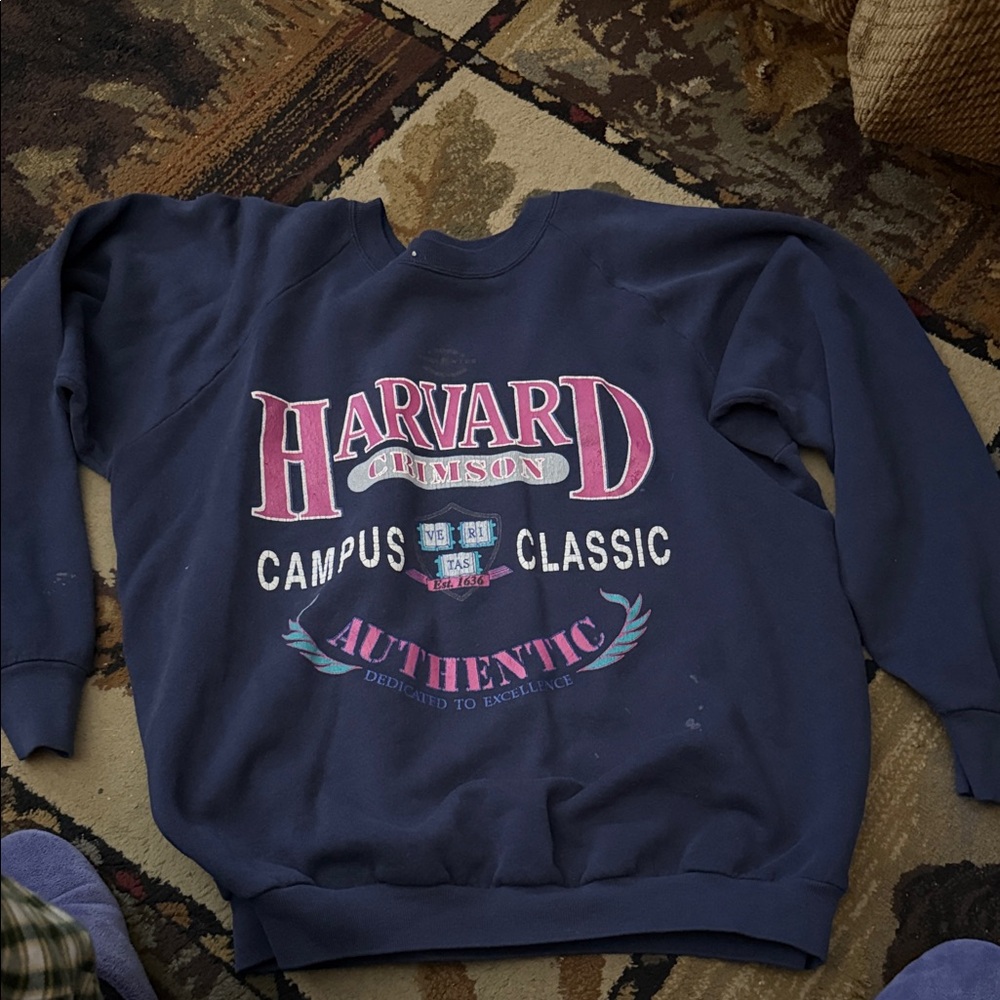 Fruit of the Loom Navy Harvard Campus Sweatshirt